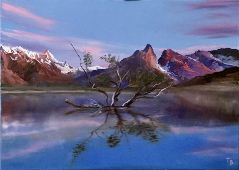 Sunset at the mountains